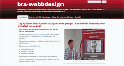 Desktop Screenshot of bra-webbdesign.se